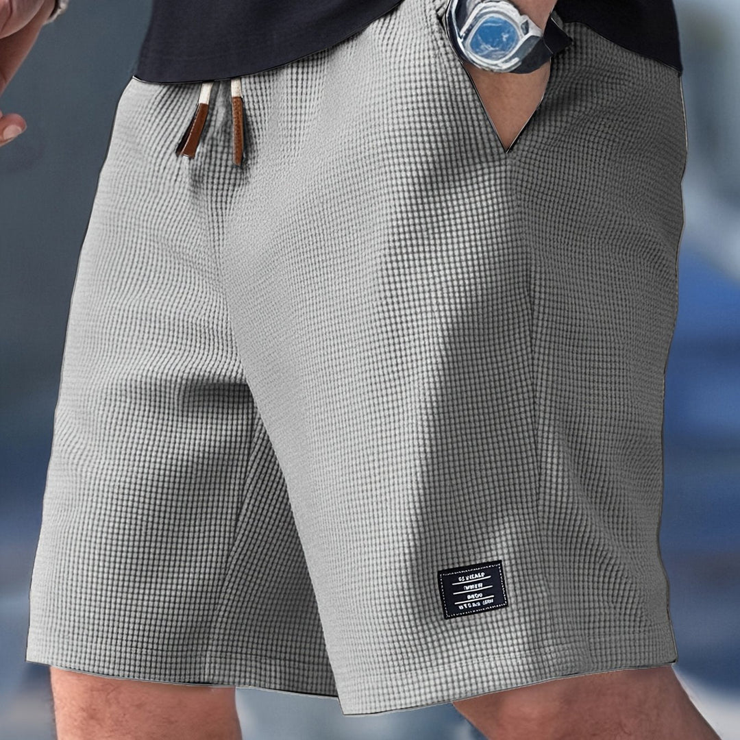 Rafael - Calções Texturizados de Verão com Cintura Ajustável