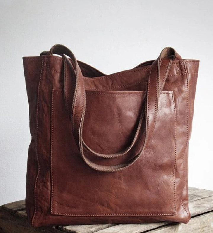 Elle - Bolsa de ombro clássica em pele