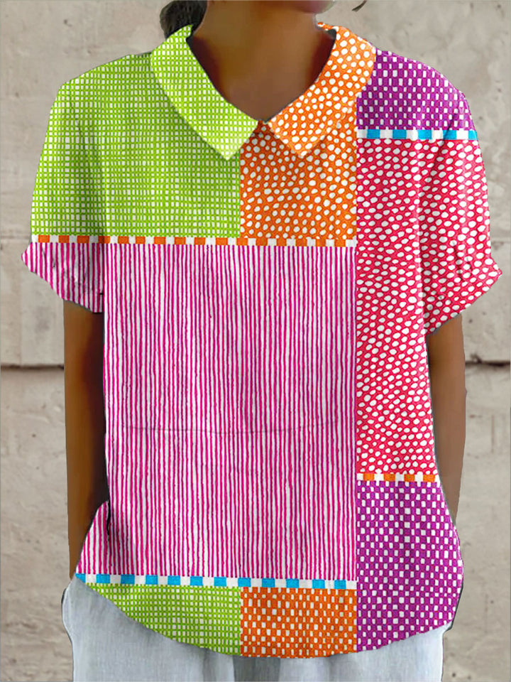 Zara - Camisa Colorida em Patchwork