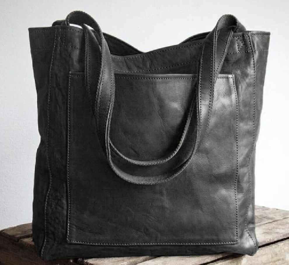 Elle - Bolsa de ombro clássica em pele