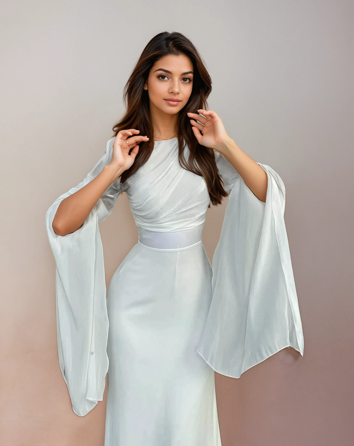 Isabela - Vestido Longo de Cetim