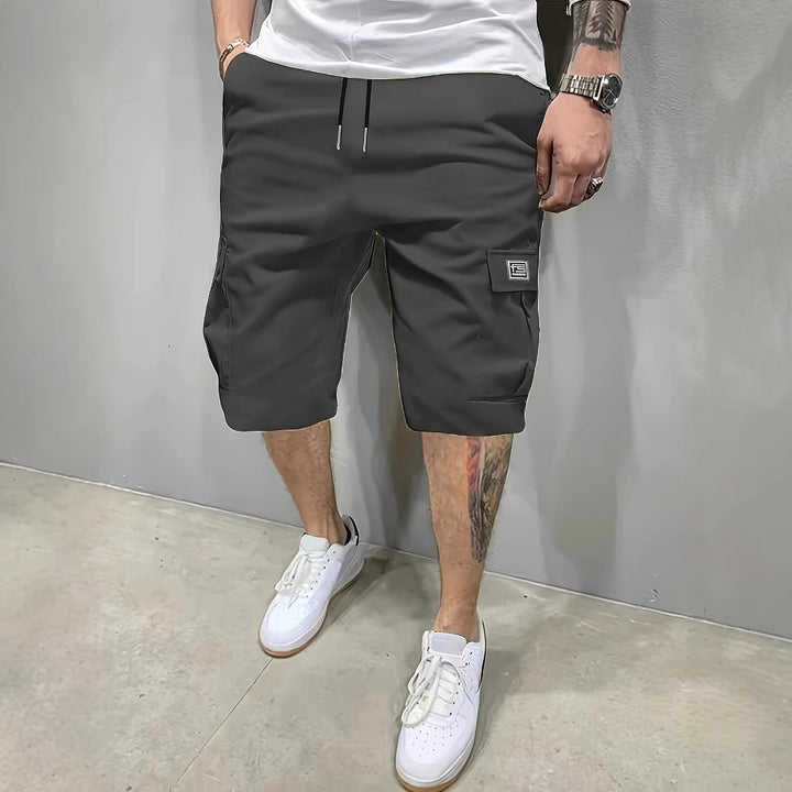 Martim - Calções Cargo com Cordão e Bolso Lateral