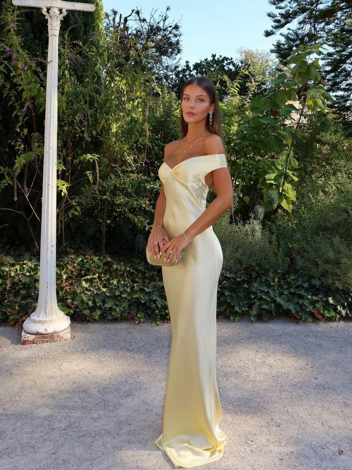 Bárbara - Vestido Maxi em Cetim